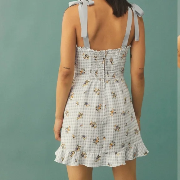Reformation Desiree Dress - Al Fresco Gingham - Picture 2 of 6